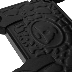 Gabbiano Fotel barberski Niccolo czarny z czarną ramą (153417)