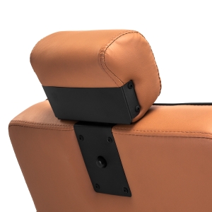 Gabbiano fotel barberski Visionerio jasnobrązowy czarna rama (152037)