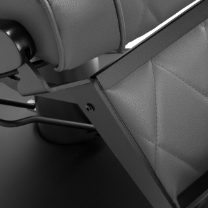 Hair System fotel barberski BM88066B szary czarna rama  (154178)