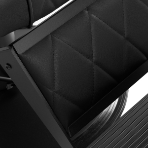 Hair System fotel barberski BM88066B czarny czarna rama  (154179)