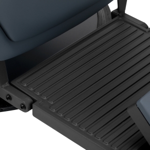 Gabbiano Fotel barberski Bruno grafitowy z czarną ramą (153406)