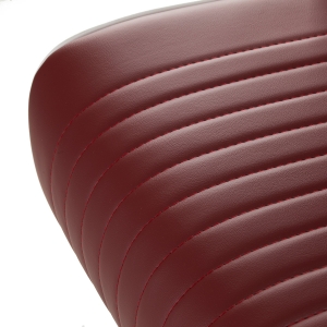 Gabbiano fotel barberski Visionerio czerwony chrom rama  (155244)