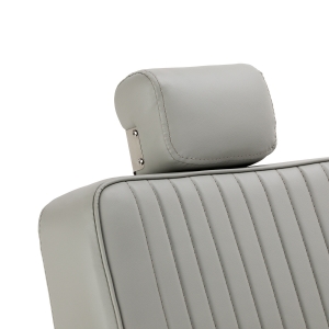 Gabbiano fotel barberski Visionerio szary chrom rama  (155246)