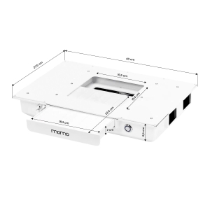 Biurko kosmetyczne G031 z pochłaniaczem Momo professional J-02 białe (154232)