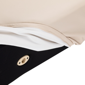 Leżanka SPA Sillon Siesta kremowa z jasnobrązową podstawą (154684)