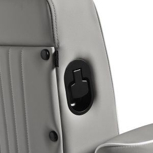 Fotel barberski Gabbiano Levi szary  (155574)