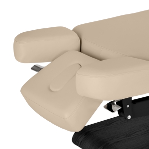 Leżanka SPA Sillon Relax beżowa z czarną podstawą (156146)