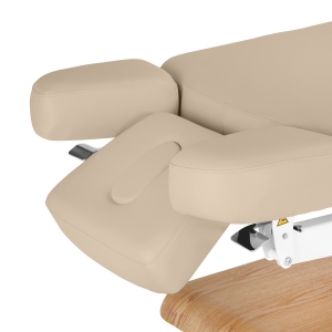 Leżanka SPA Sillon Relax beżowa z jasnobrązową podstawą (156151)