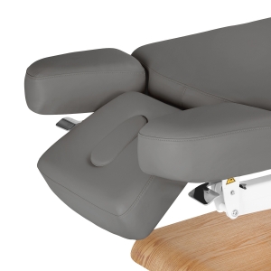 Leżanka SPA Sillon Relax szara z jasnobrązową podstawą (156153)