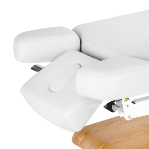 Leżanka SPA Sillon Relax biała z jasnobrązową podstawą (156155)