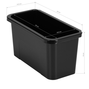 Gabbiano pomocnik fryzjerski 68C czarny (147024)