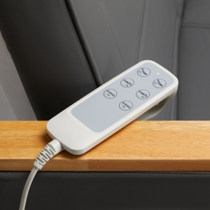 Fotel kosmetyczny elektryczny SILLON Lux 273b 3 silniki szary, szara podstawa (148187)