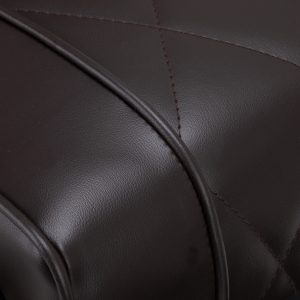 Hair System fotel barberski BM88066B brązowy czarna rama (154180)