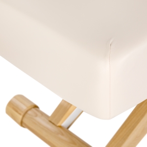 Leżanka SPA Sillon Siesta kremowa z jasnobrązową podstawą (154684)