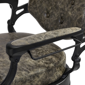 Gabbiano fotel barberski President Old Leather Zielony (148104)