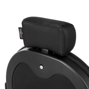 Gabbiano Fotel barberski Niccolo czarny bezguzikowy (153414)