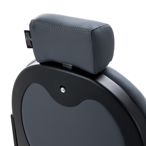 Gabbiano Fotel barberski Niccolo grafitowy bezguzikowy (153416)