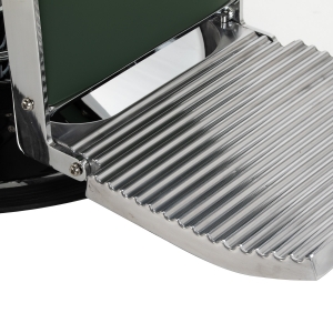 Gabbiano fotel barberski Visionerio zielony chrom rama  (155243)