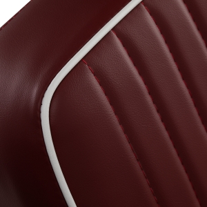 Gabbiano fotel barberski Visionerio czerwony chrom rama  (155244)