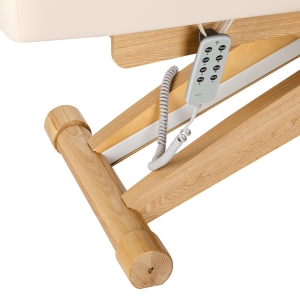 Leżanka SPA Sillon Siesta kremowa z jasnobrązową podstawą (154684)