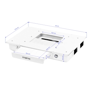 Biurko kosmetyczne MOMO 04-BL z pochłaniaczem (151040)