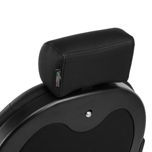 Gabbiano Fotel barberski Niccolo czarny z czarną ramą (153417)