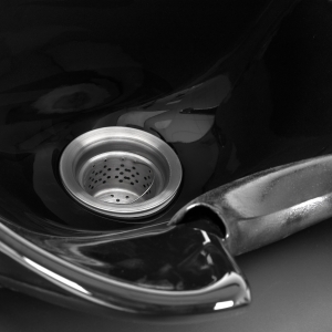 Gabbiano Myjnia fryzjerska Carmen z regulowanym podnóżkiem czarna (153420)