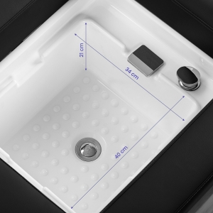 Gabbiano Leżanka Myjnia Head Spa Bali czarna  (154391)