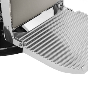 Gabbiano fotel barberski Visionerio szary chrom rama  (155246)