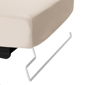 Leżanka SPA Sillon Siesta kremowa z czarną podstawą (154683)