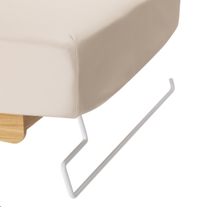 Leżanka SPA Sillon Siesta kremowa z jasnobrązową podstawą (154684)