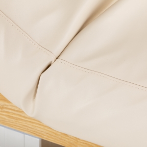 Leżanka SPA Sillon Comfort kremowa z jasnobrązową podstawą (154687)