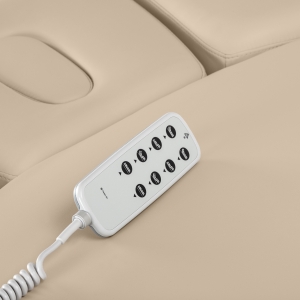 Leżanka SPA Sillon Relax beżowa z czarną podstawą (156146)
