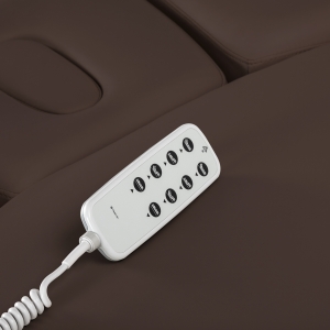 Leżanka SPA Sillon Relax brązowa ciemna z czarną podstawą (156147)