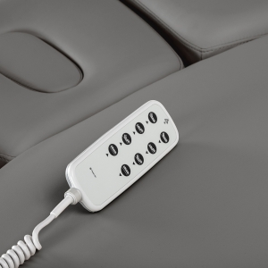 Leżanka SPA Sillon Relax szara z czarną podstawą (156148)