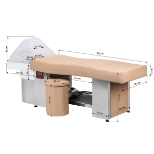 Gabbiano Leżanka Myjnia Head Spa 017 beżowa (150178)