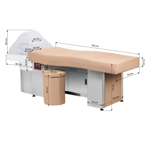 Gabbiano Leżanka Myjnia Head Spa 017B beżowa (152270)