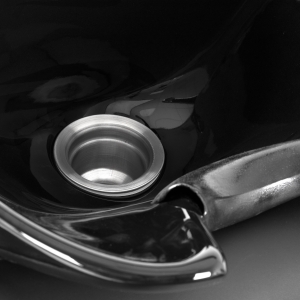 Gabbiano Myjnia fryzjerska Carmen z regulowanym podnóżkiem czarna (153420)