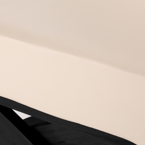 Leżanka SPA Sillon Siesta kremowa z czarną podstawą (154683)