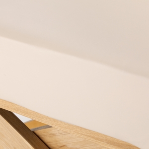 Leżanka SPA Sillon Siesta kremowa z jasnobrązową podstawą (154684)