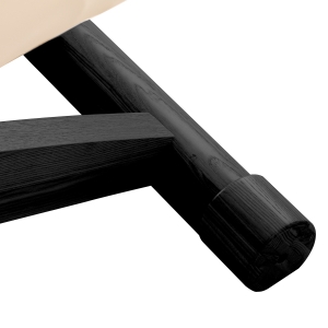 Leżanka SPA Sillon Siesta kremowa z czarną podstawą (154683)