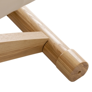 Leżanka SPA Sillon Siesta kremowa z jasnobrązową podstawą (154684)