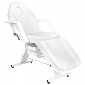 ACTIVESHOP Fotel kosmetyczny Basic 202 z kuwetami biały 