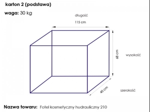 ACTIVESHOP Fotel kosmetyczny hyd. A 210 czarny