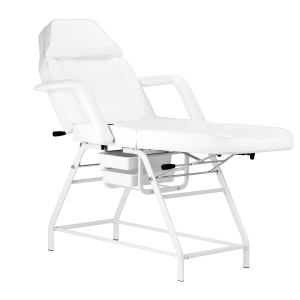 ACTIVESHOP Fotel kosmetyczny 557A z kuwetami biały