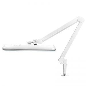 Lampa warsztatowa led Elegante 801-s z imadełkiem standard biała  (123739)
