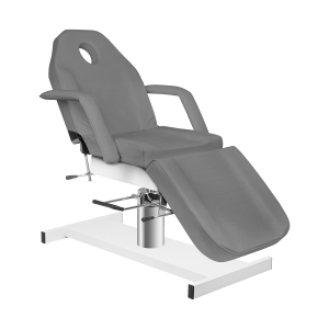Fotel kosmetyczny hyd. A 210 szary (123761)