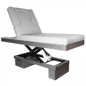 Spa leżanka kosmetyczna Azzurro 815B świecąca szara wood podgrzewana (125600)