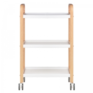 Stolik pomocnik kosmetyczny HS-09 drewno - biały (126766)