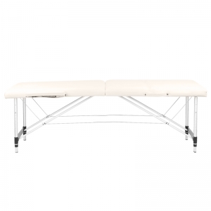 Stół składany do masażu aluminiowy komfort Activ Fizjo 2 segmentowe cream  (126960)